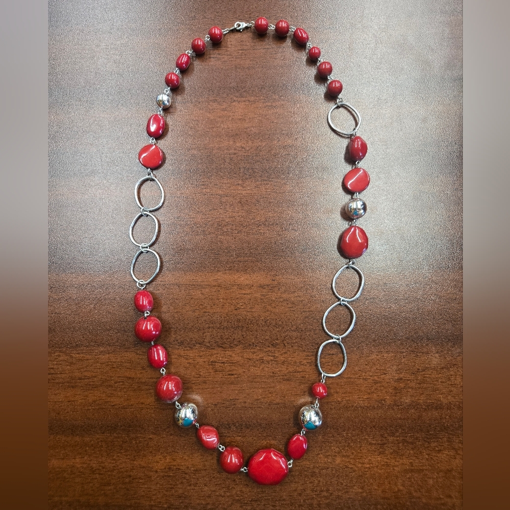 Red Beaded Necklace
